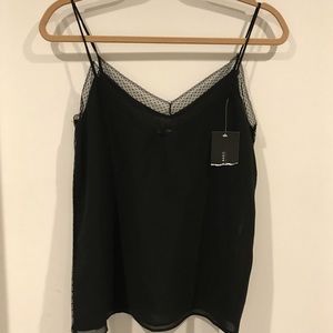 NWT Zara Black camisole blouse